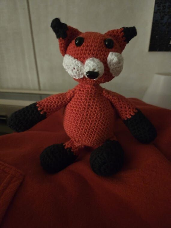 Handmade Crocheted Fox...