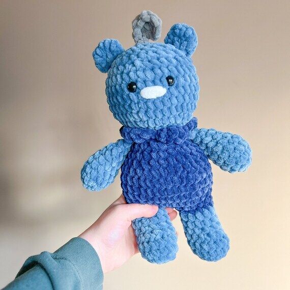 Crochet Blueberry Bear Plush | Handmade Stuff...