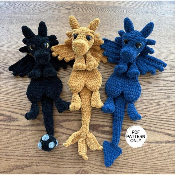 Crochet Dragon Snuggler Pattern Morningstarta...