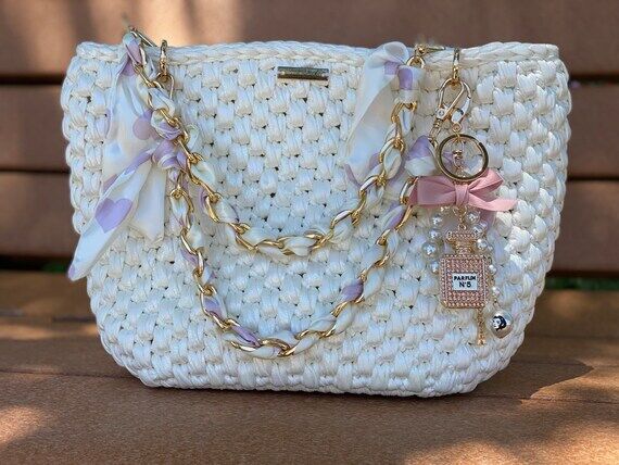 Handmade Crochet Bag,Luxury Crochet Bag, Beac...