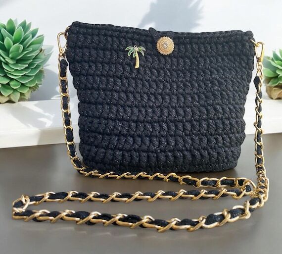 Crochet Bag, Handmade Crochet Bag, Crossbody ...