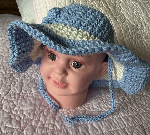 Handmade Crochet Baby Sunhat...