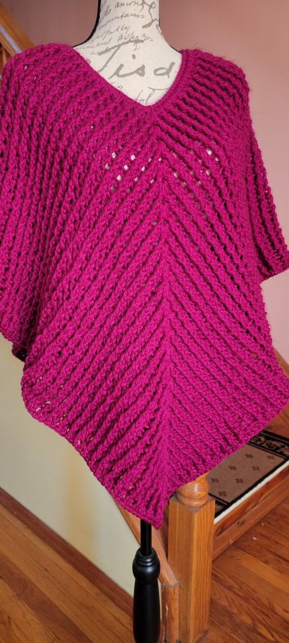 Handmade crochet poncho...