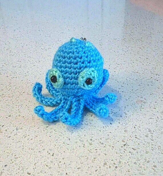 Crochet Octopus Keychain...