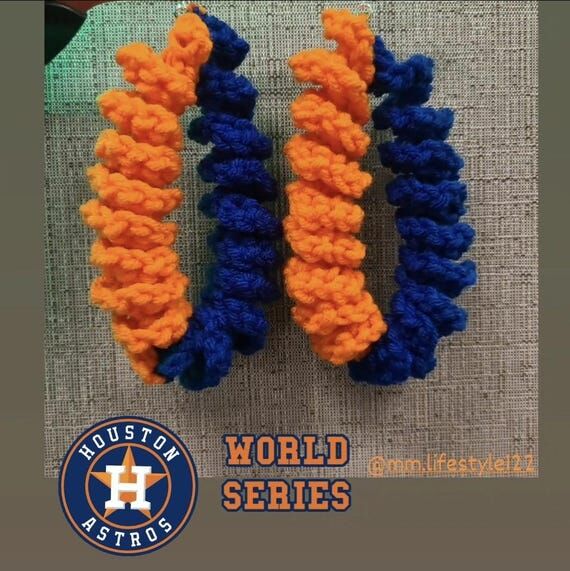 1 or 2 Color Hoop-less Crochet Earrings...