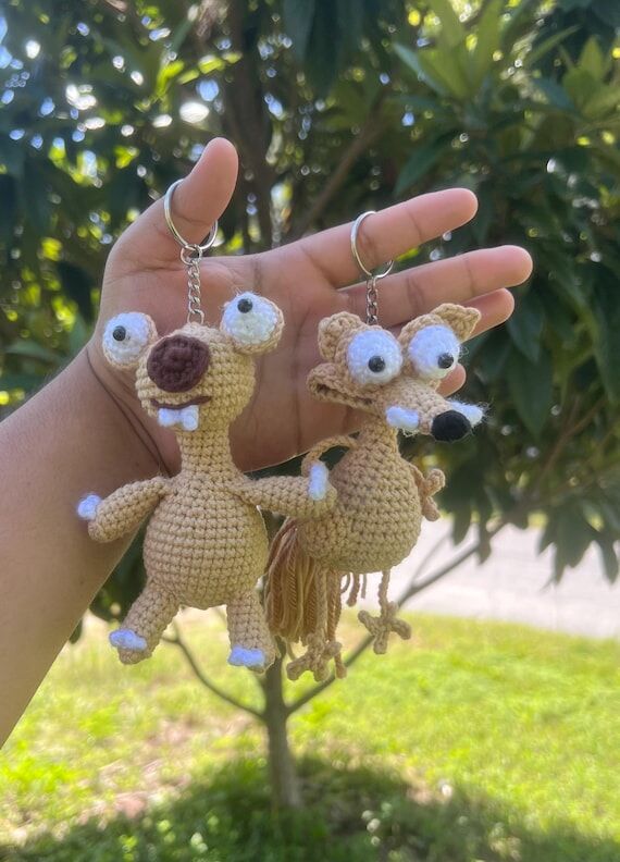 Single keychain inspired movie character, slo...