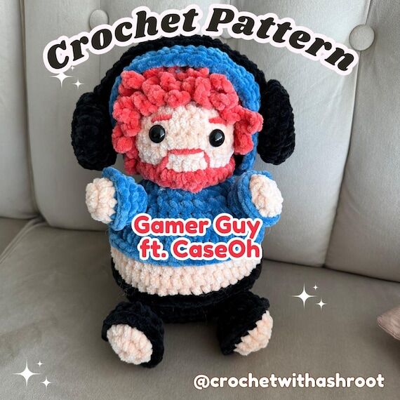 Gamer Boy Crochet Plushie Pattern | Guy with ...