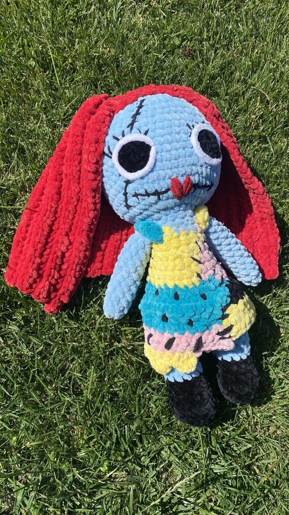 Jumbo Crochet Sally Plushie | 2FT Tall Stuffe...