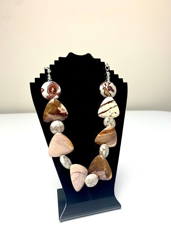 Handmade Jasper Stone Necklace...