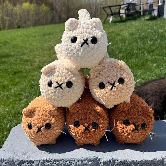 Crochet Loaf Cat (Large) | Jumbo Handmade Cro...