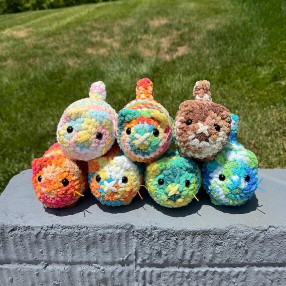 Crochet Loaf Cat (Tie-Dye) | Handmade Crochet...