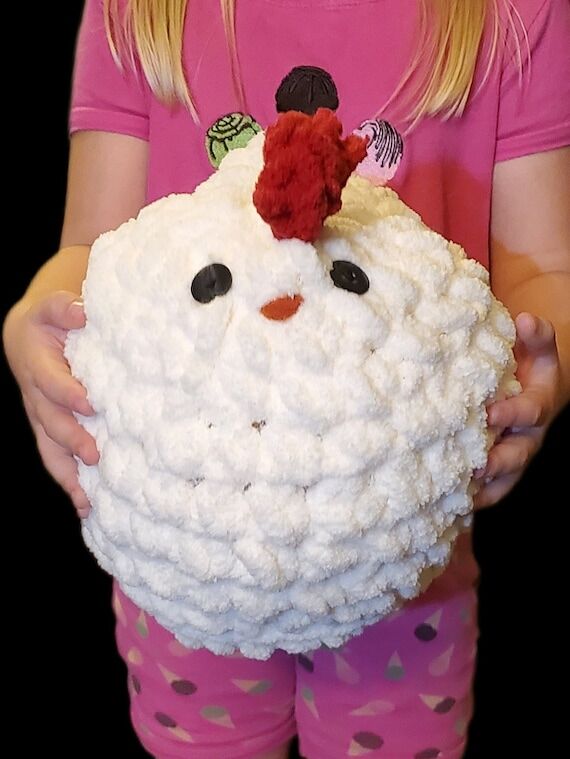 Jumbo Crochet Chicken Amigurumi | Large Soft ...