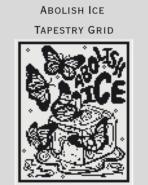 Abolish ICE Tapestry Grid | Crochet and Knitt...