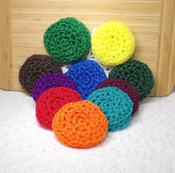 Nylon Net Pot Scrubbers: 10-Pack, PLEASE choo...