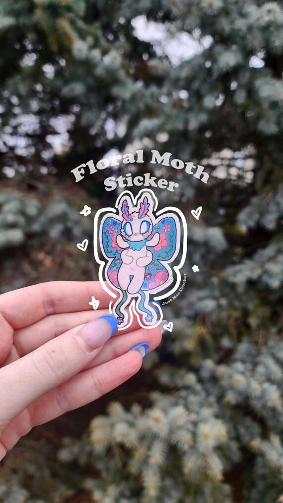 Buy 3 Get 1 Free! | Floral Moth Holographic S...