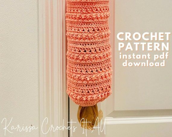 Crochet Crisscross Grocery Bag Holder Pattern...