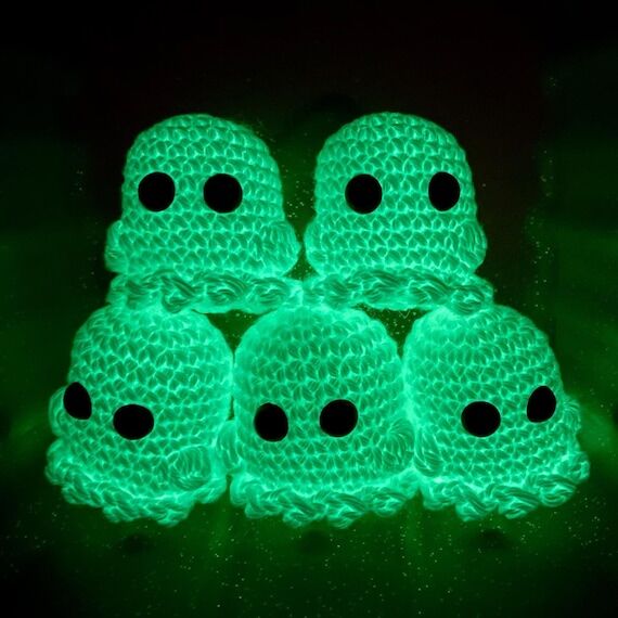 Glow in the Dark Crochet Ghost, Glowing Ghost...