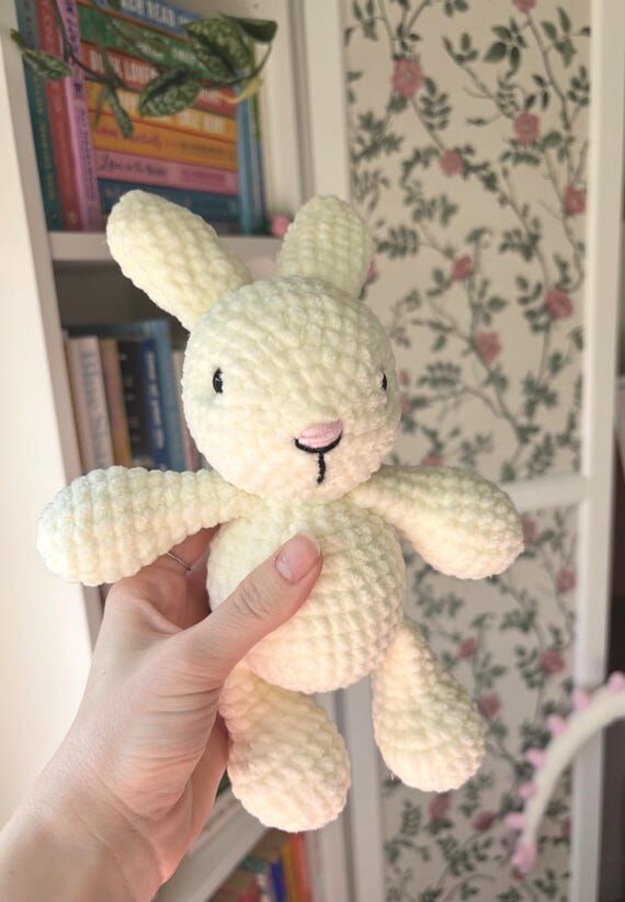 Crochet Bunny Handmade Stuffed Amigurumi Plus...