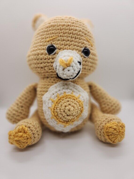 Hand-Crocheted Sunshine Bear Amigurumi, Care ...