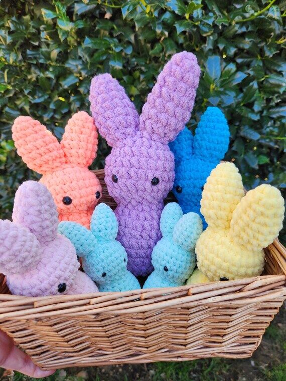 Crochet Peep Plushie Amigurumi Handmade Stuff...