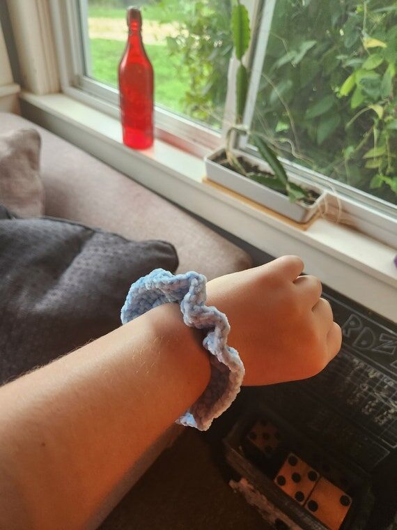 Crocheted Scrunchie, Hair Accessory, Handmade...