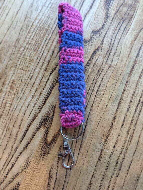 Pride Rainbow Crochet Keychains...