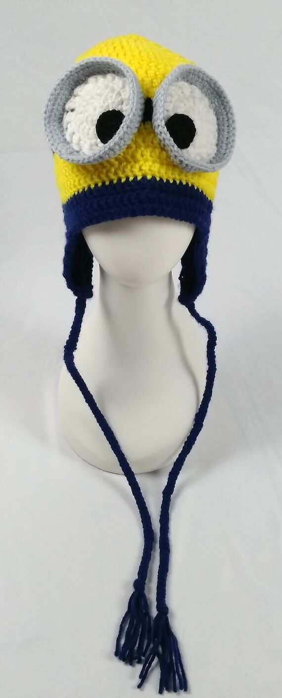 Crochet Minion Inspired Beanie...