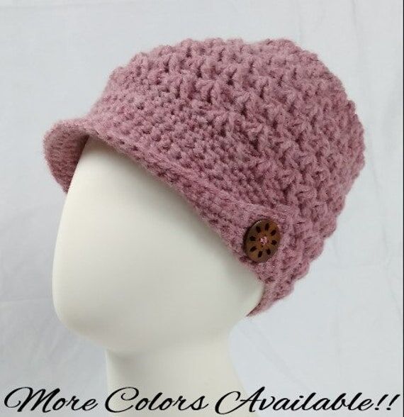 Crochet Peak Brimmed Hat...