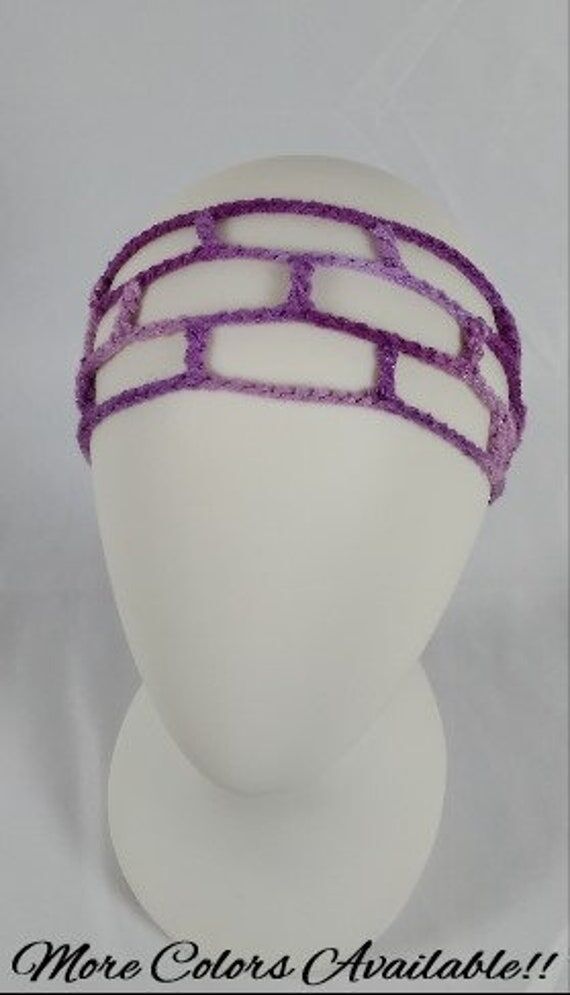 Crochet Mesh Headband...