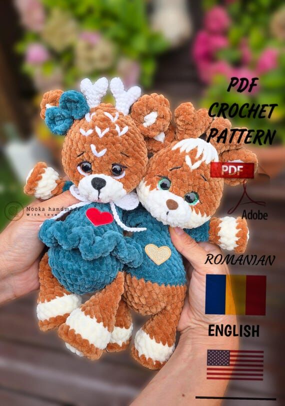 Bundle Rai & Ria reindeers girl and boy / Cr...