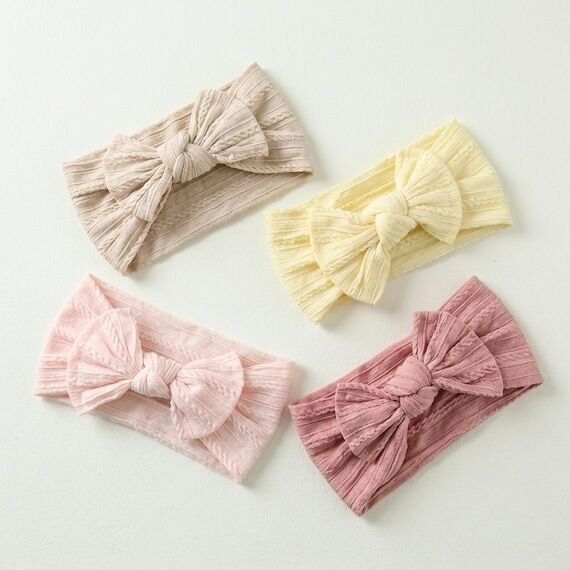 Big Bow Baby Headband, Soft Stretchy Jersey, ...