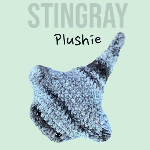 Soft and Cuddly Stingray Plushie - One-of-a-K...