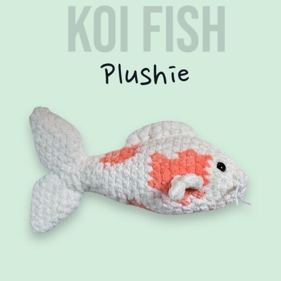 Charming Kio Fish Crochet Decoration - Soft, ...
