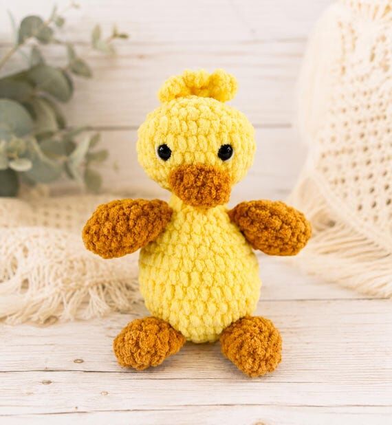 Crochet duck, stuffed duck, amigurumi animals...