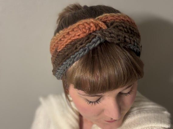 Handmade Crochet Ear Warmer Headband | Cozy W...