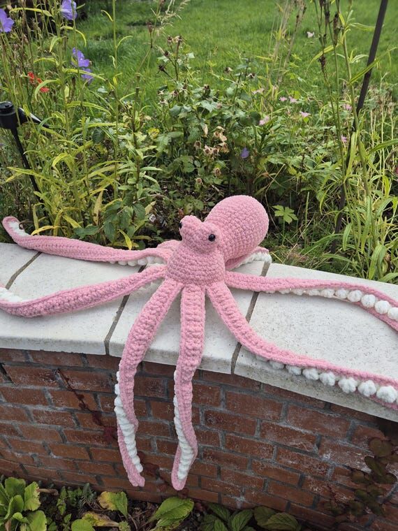 Handmade giant octopus plushie!...