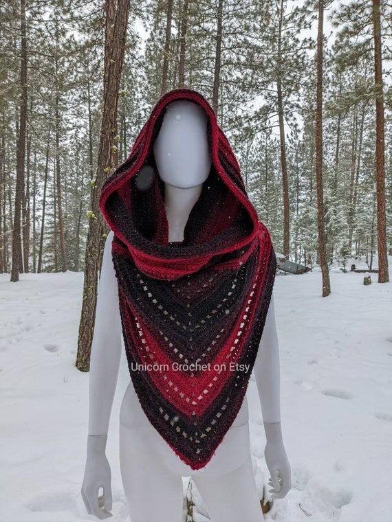 Unique Customizable Hooded Scarf Cozy Elegant...