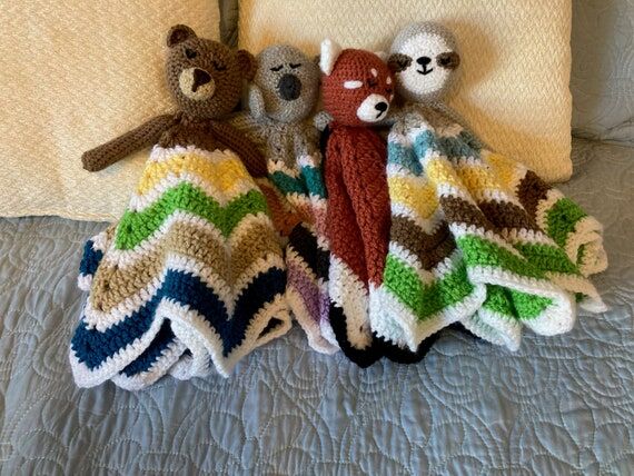 Handmade Animal Lovey for Babies/Toddlers, Se...