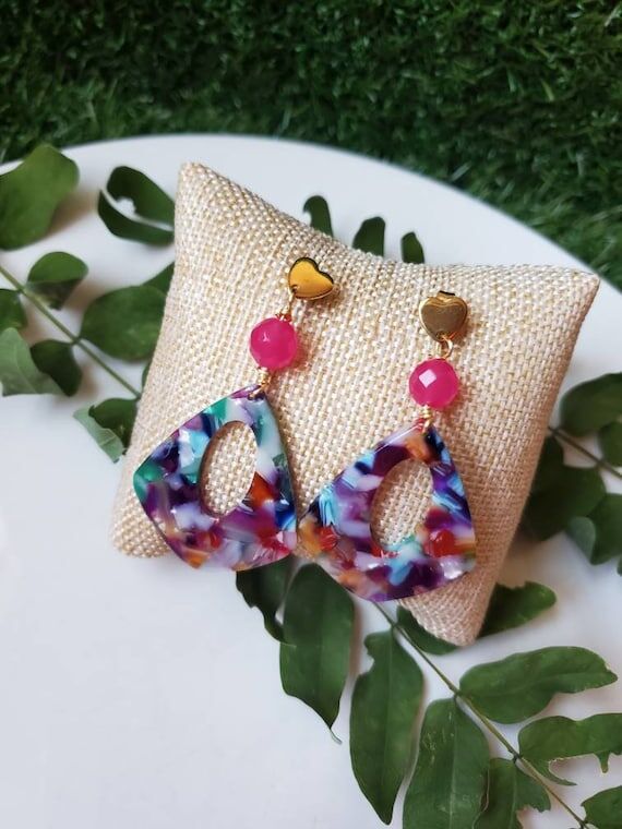 Handmade earrings • assembled by hand • p...