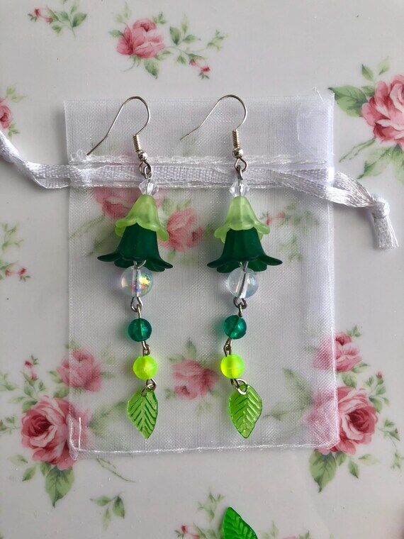 Green Vines Cottage-core Fairy-core Green Ele...