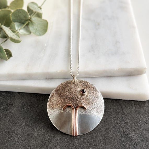 Sterling Silver Tree of Life Necklace – Cop...
