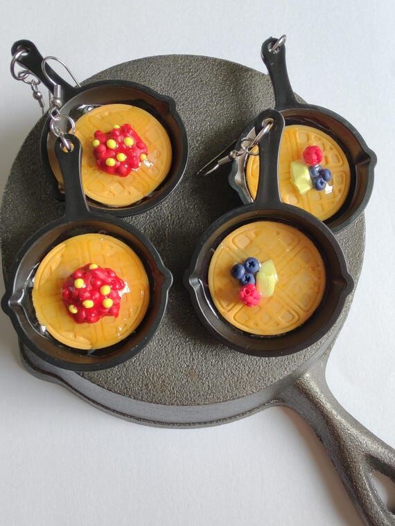 Waffles in a Skillet, Waffles with Berries, S...