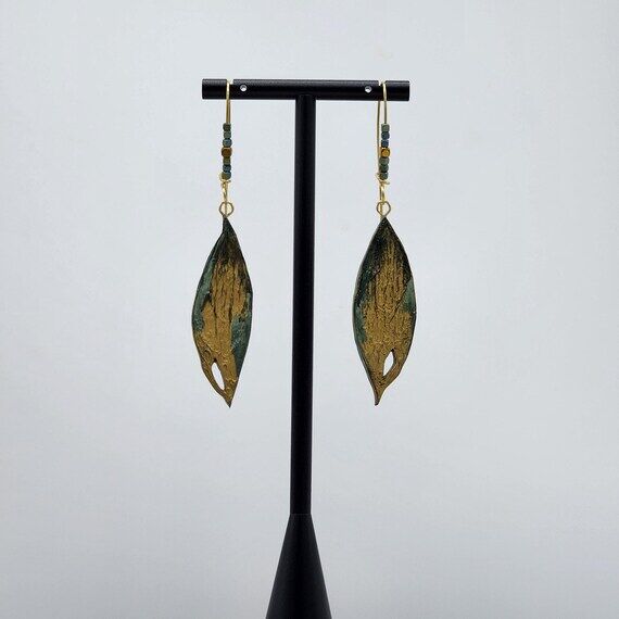 Butterfly Weed Earrings, Handmade Polymer Cla...