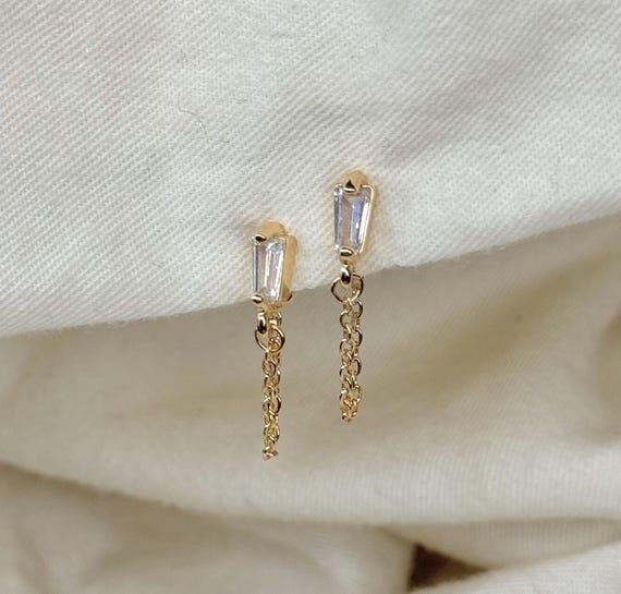 Handmade 18k Gold Plated Earrings | Tiny Geom...