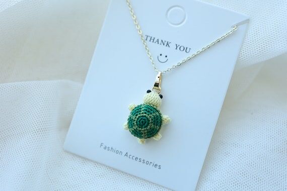 Crochet Necklace Handmade Necklace Gift for G...