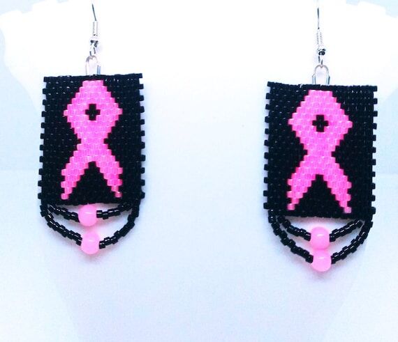 Breast Cancer Awareness Earrings...