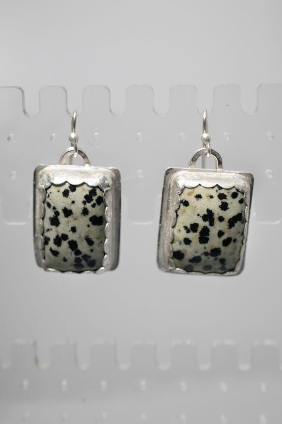 Dalmatian Jasper and Sterling silver handmade...