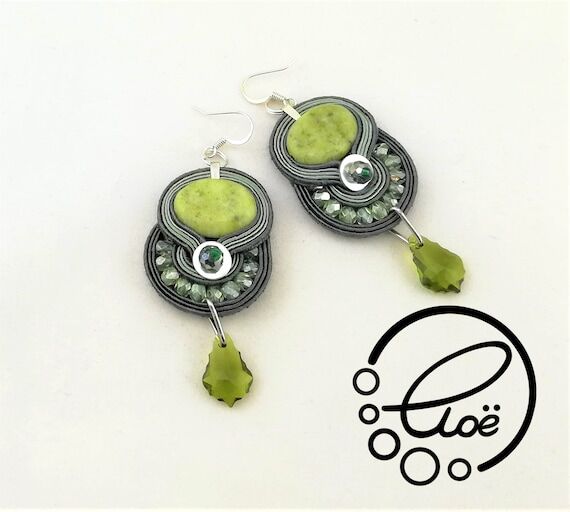 Sycamore Maple Soutache Handmade Earrings...