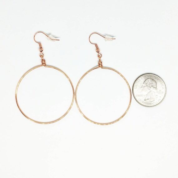 Hoop earrings, hoop earrings with charm, Hand...