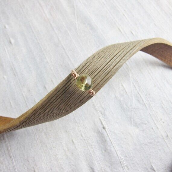 Lemon Quartz 14K Rose Gold Filled Handmade Ge...